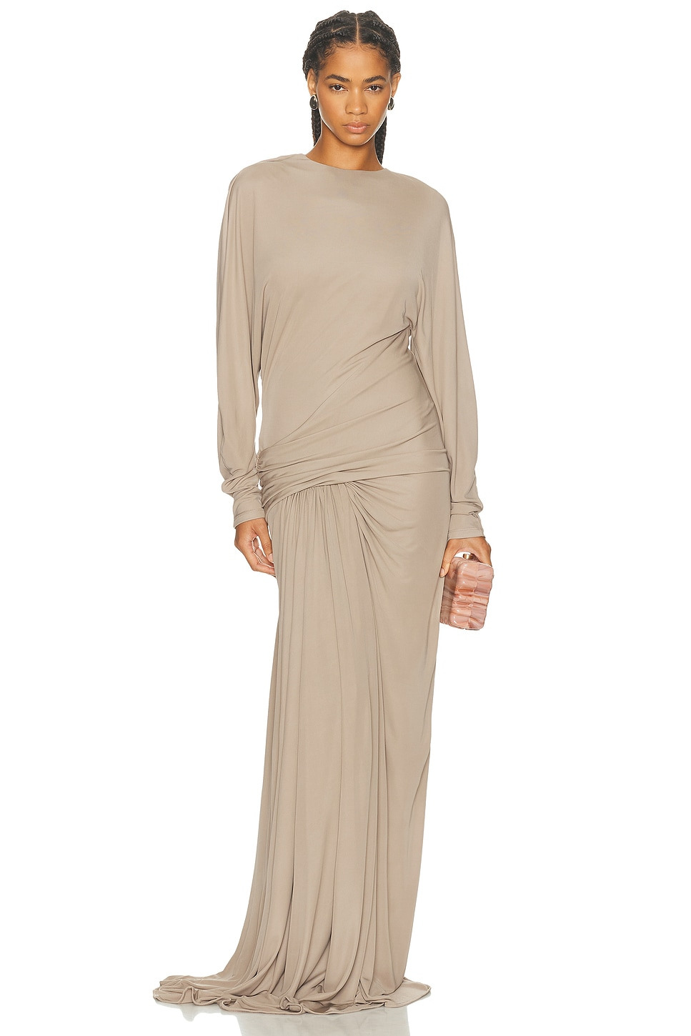 Vala Jersey Drape Dress - 2