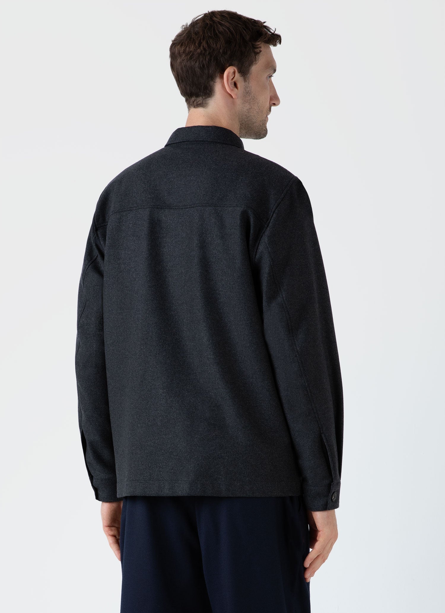 Wool Twill Overshirt - 5