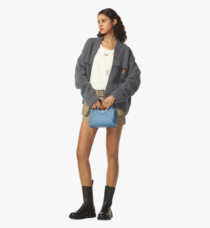 MCM Soft Diamond Tote in Embossed Leather outlook