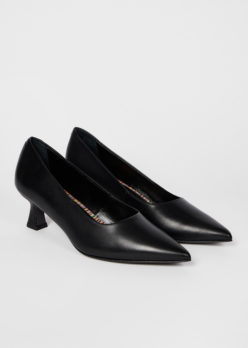 Women's Black 'Sonora' Heel Court Shoes 4