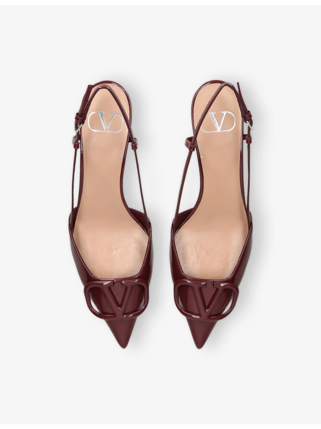 Vlogo Signature 40 Patent-Leather Slingback Courts - 2