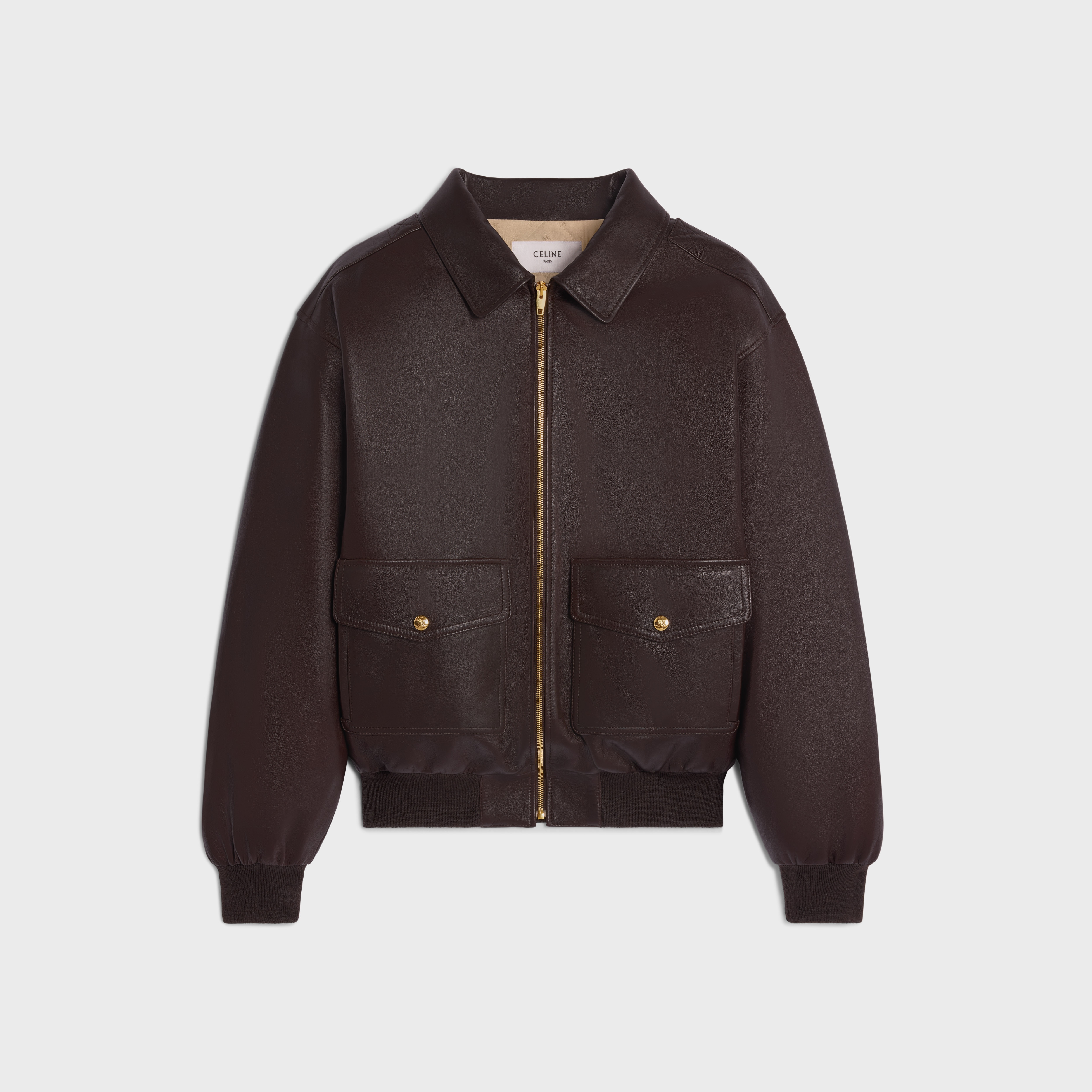 ◆CELINE◆LOOSE AVIATOR BLOUSON JACKET ジャケット CELINE loose aviator blouson jacket in soft lambskin