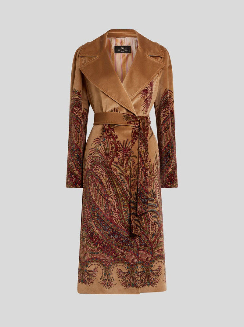 VELVET COAT WITH PRINT 1