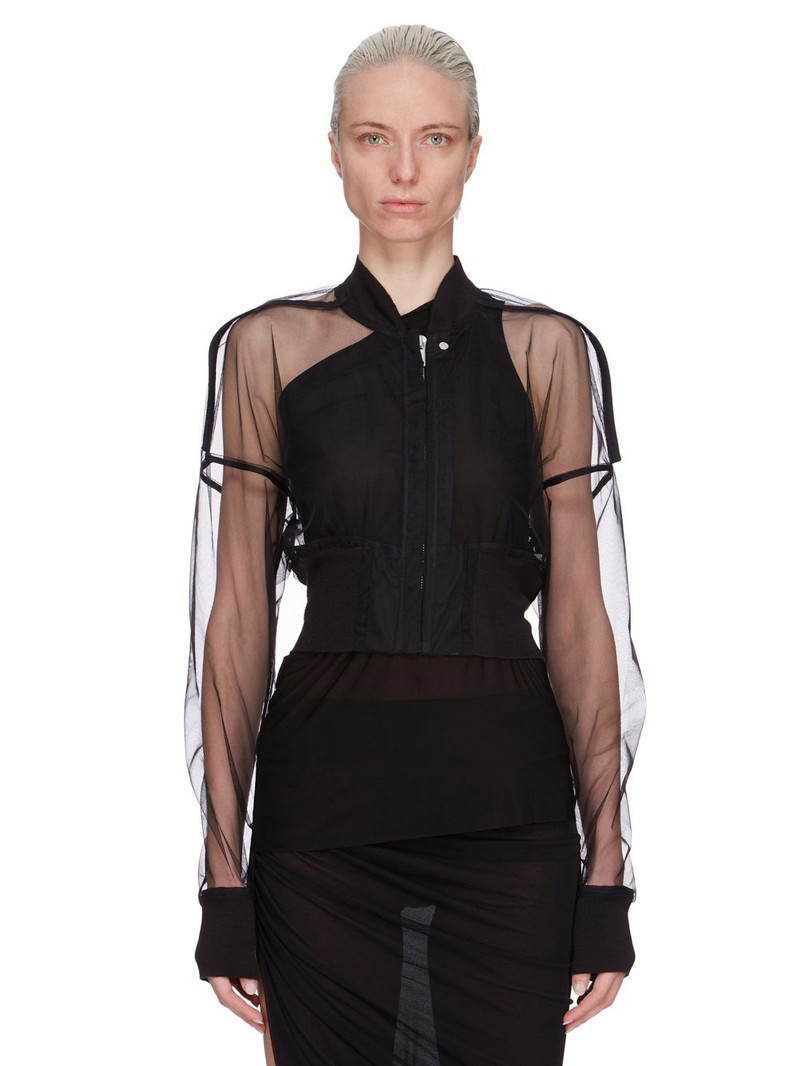 RICK OWENS - Women Bomber Flight Jkt Cropped 1