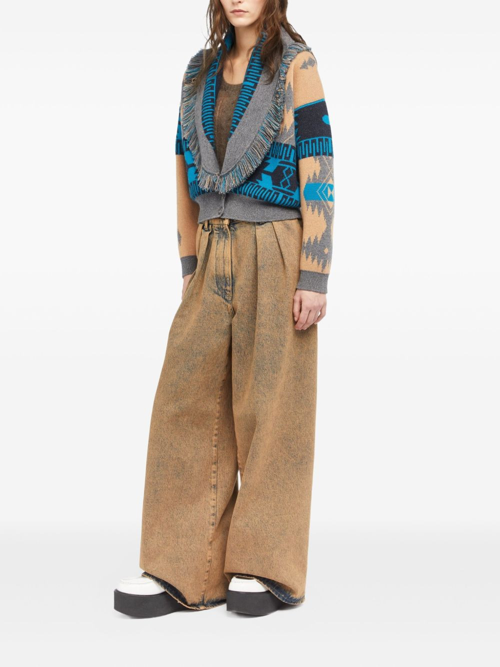 Icon jacquard fringe bomber jacket - 3