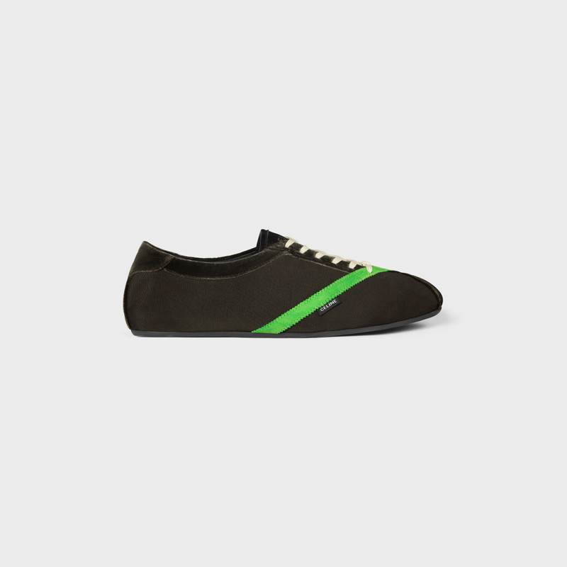 THE FLAT SNEAKER IN GROS GRAIN, VELVET, SUEDE GOATSKIN AND LAMBSKIN 1