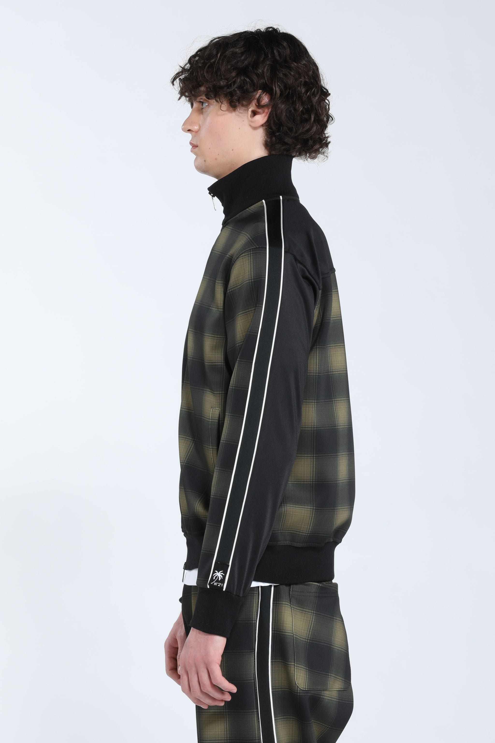 CHECKED TRACK JACKET - 3
