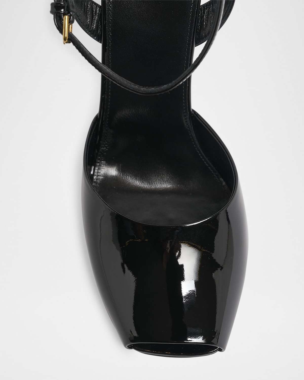 La Scandale Patent Ankle-Strap Sandals - 5