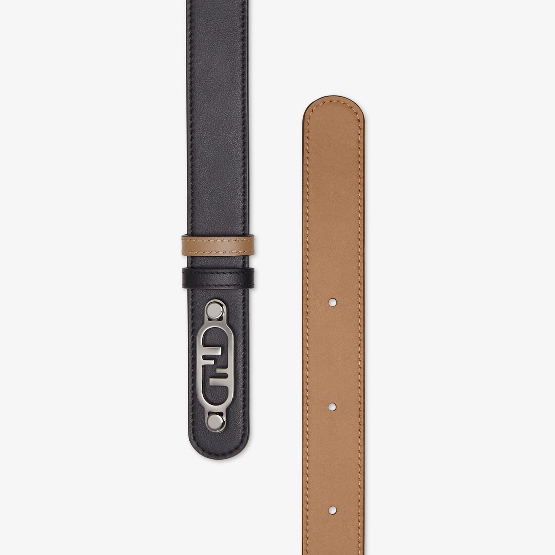 Black leather belt - 2