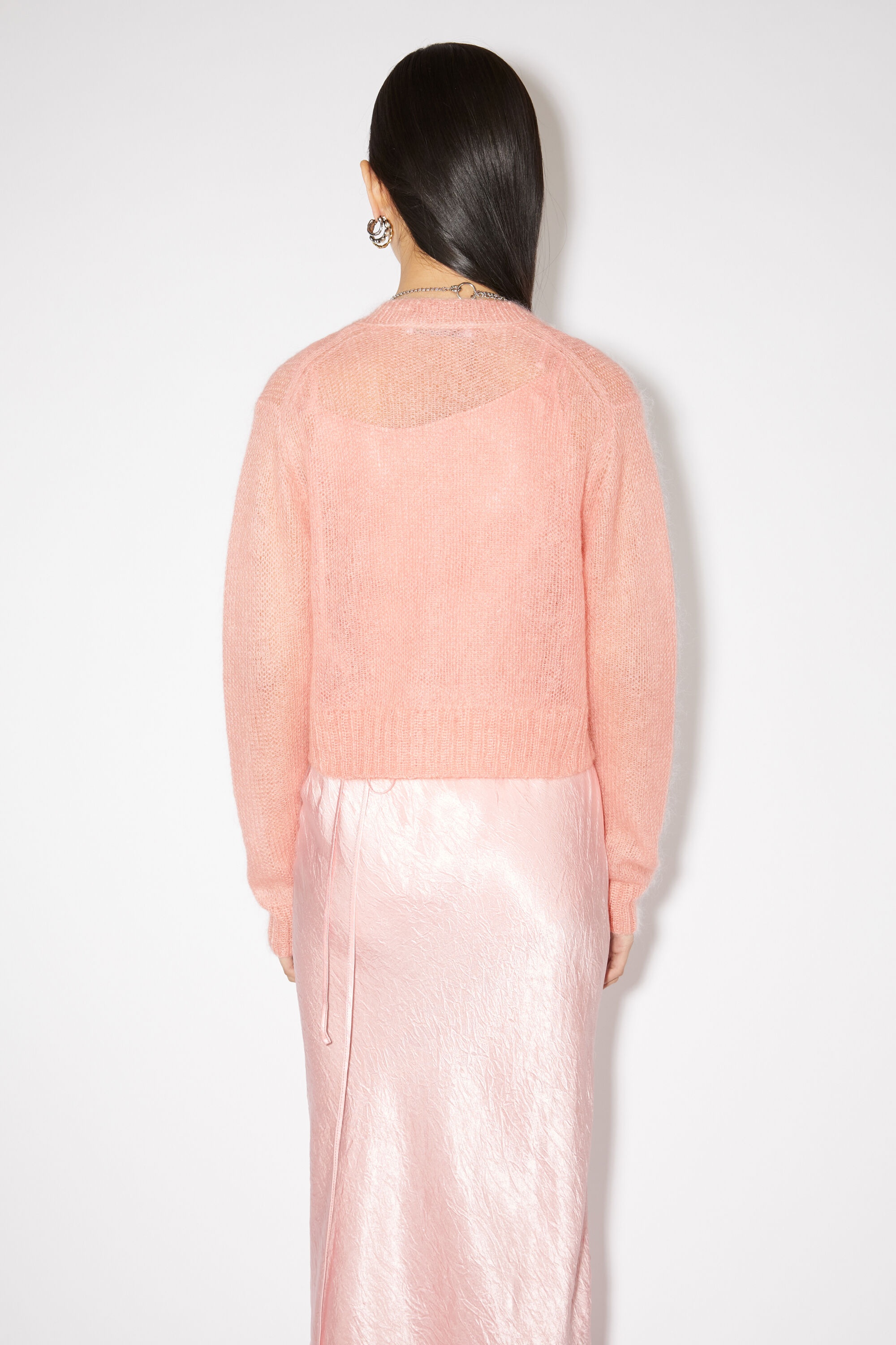 Mohair blend jumper - Sherbet pink - 3