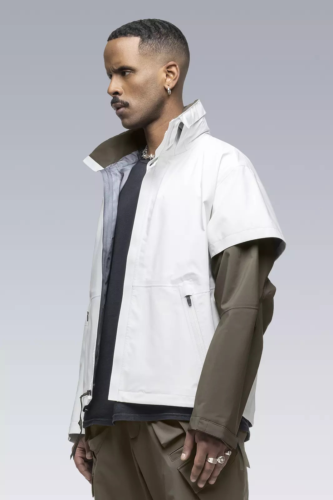 J101-GT 3L Gore-Tex Pro Interops Jacket White/RAF Green - 5