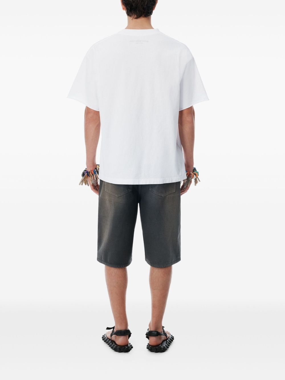 logo cotton T-shirt - 3