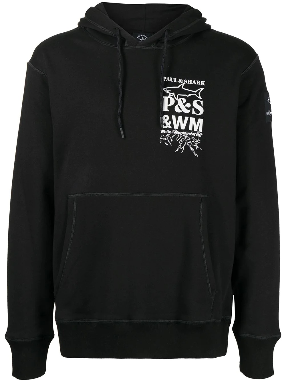 logo-print cotton hoodie - 1