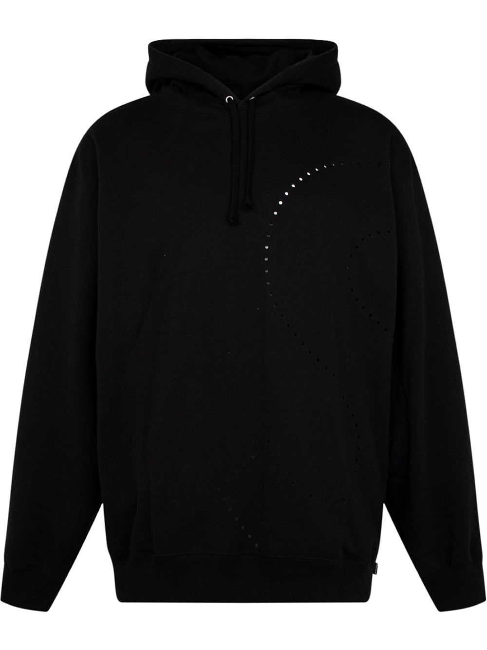 laser cut 'S' logo hoodie - 1