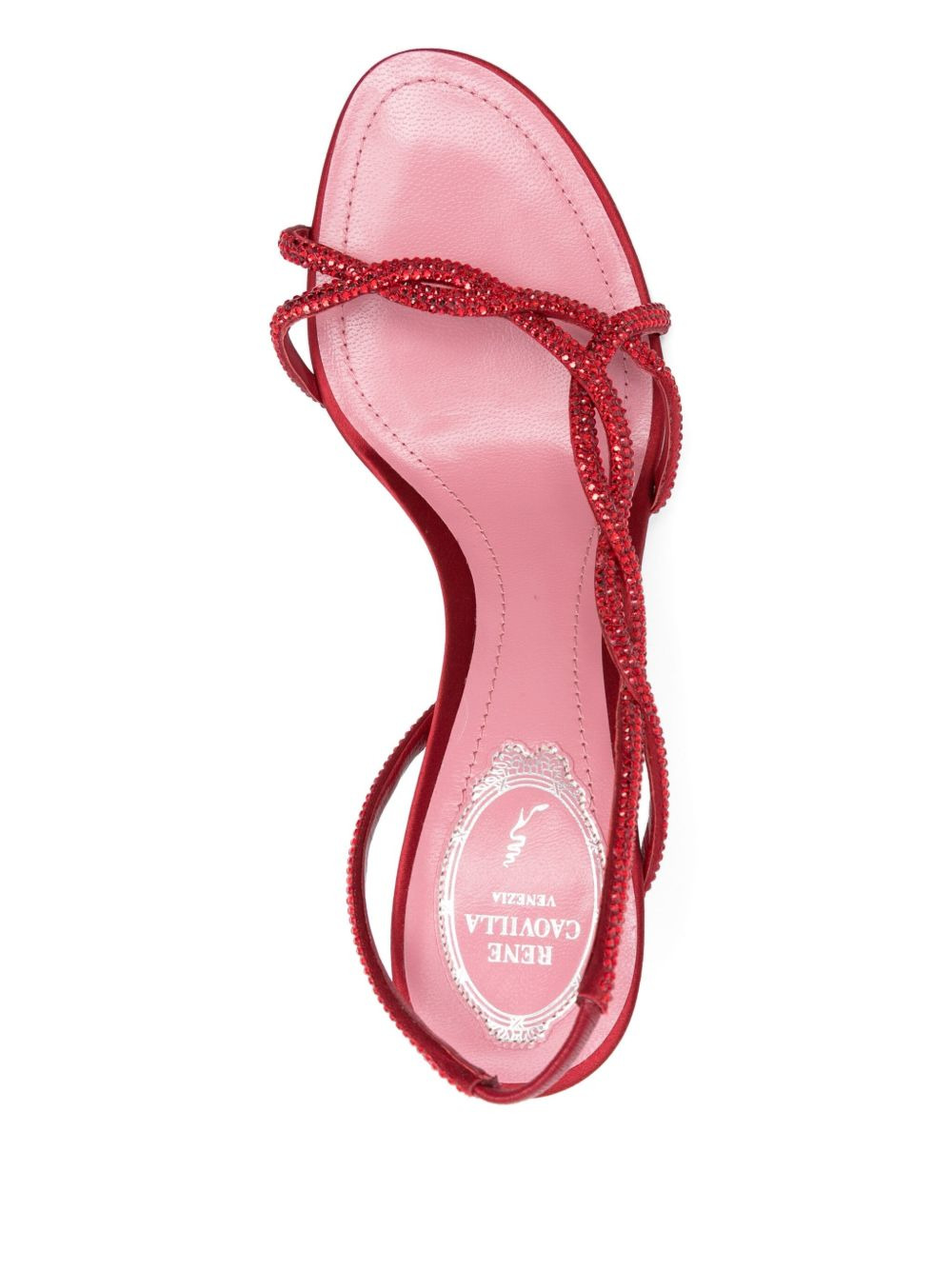 85mm crystal-embellished slingback sandals - 4