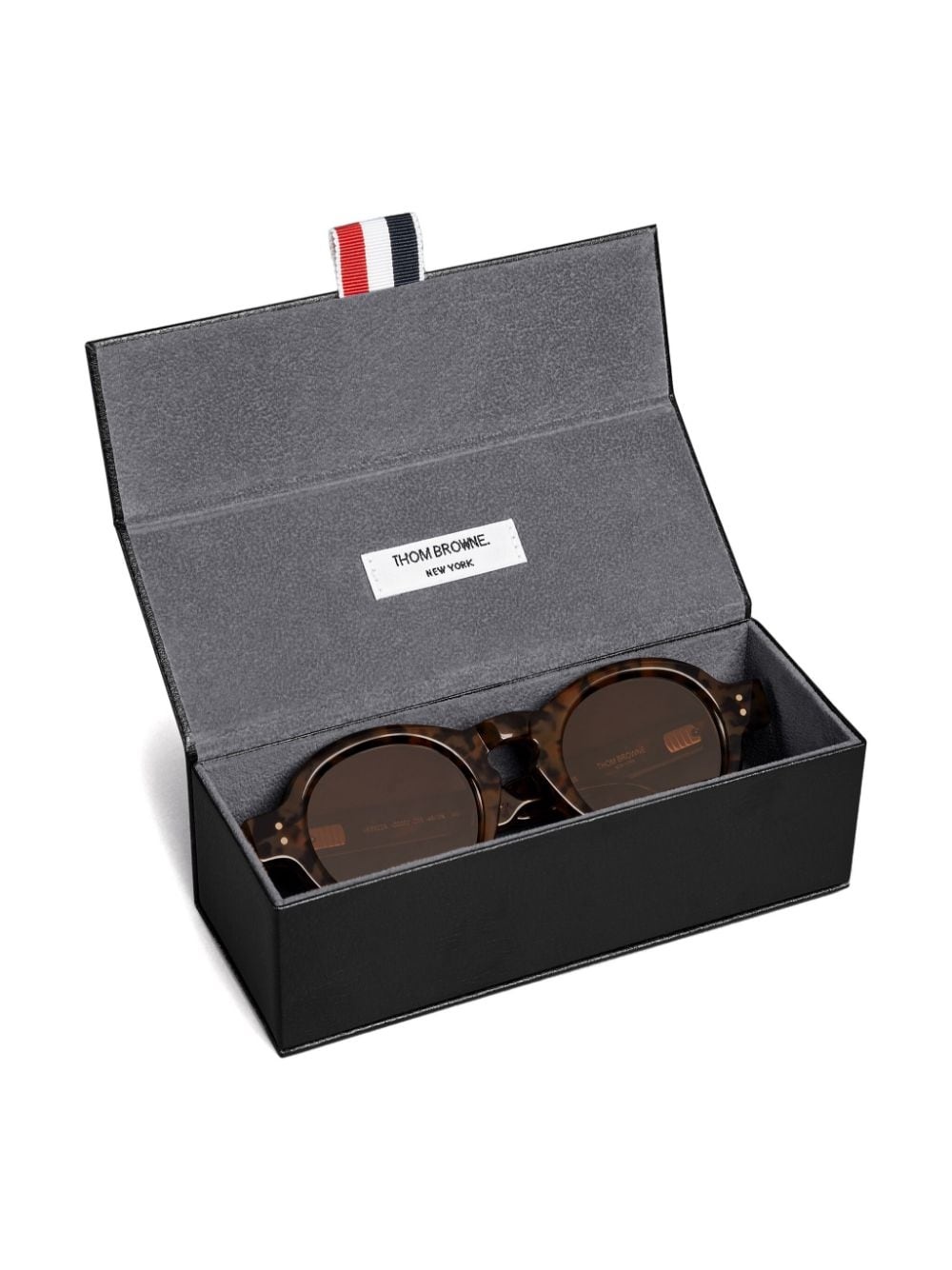 tortoiseshell round-frame sunglasses - 4