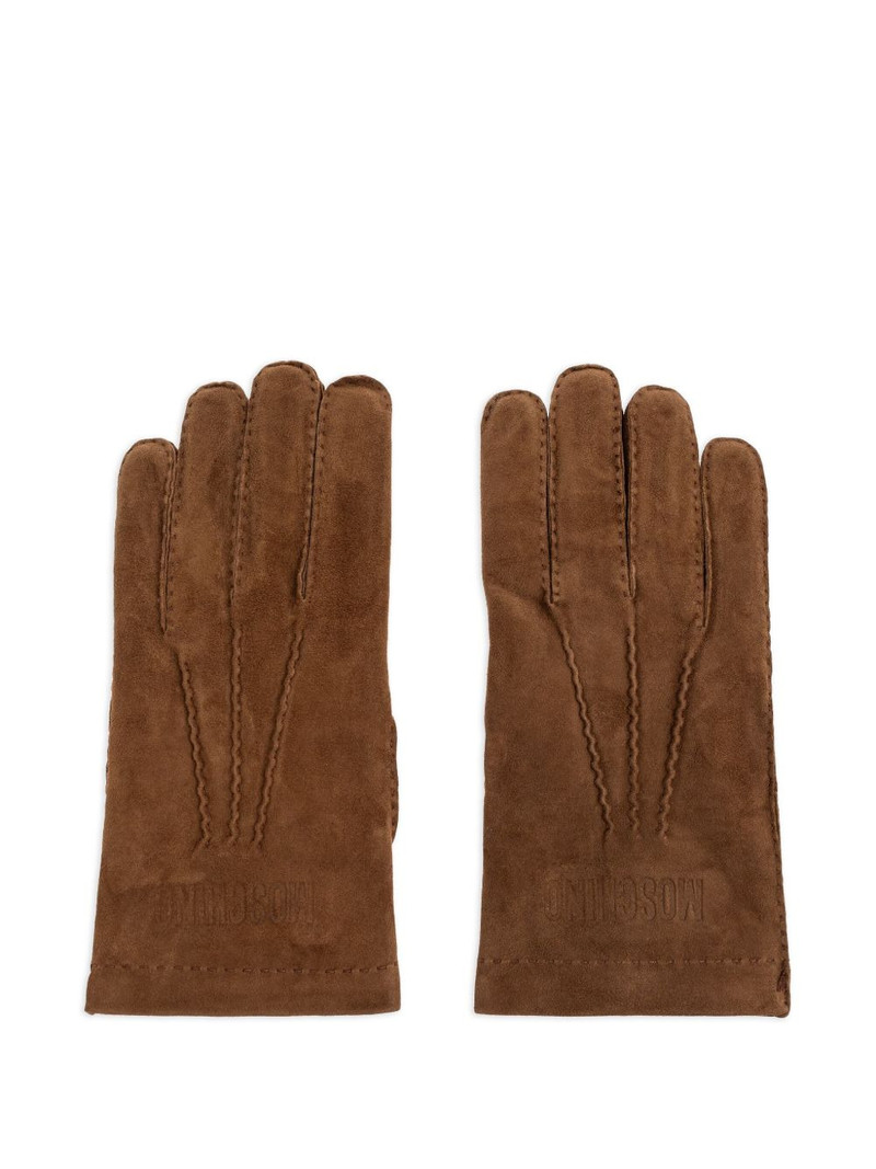 logo-debossed gloves 1