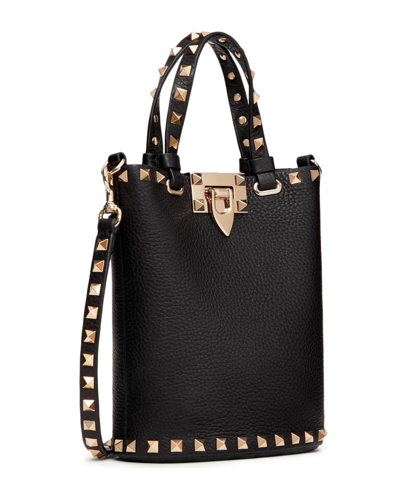 Mini Tote Rockstud Vitello Stampa Alce/platinum Studs - 2