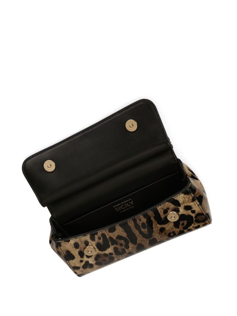 KIM DOLCE&GABBANA Sicily leopard-print bag - 5