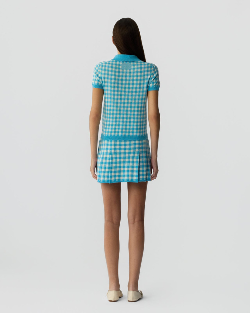 Gingham Pleated Skirt 3