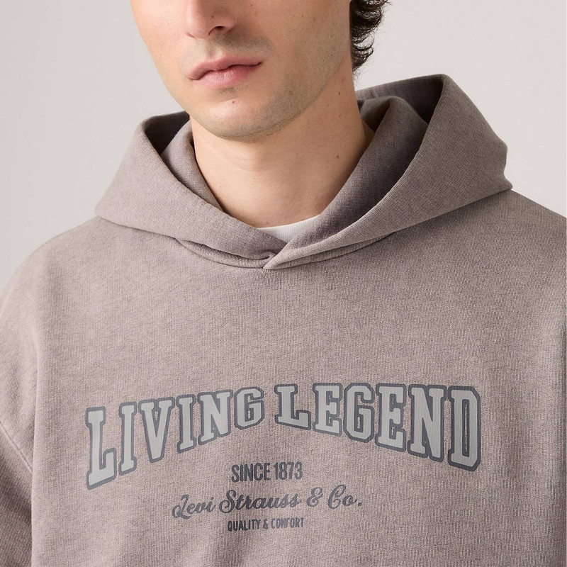 TWO HORSE BOXY CROPPED HOODIE SWEATSHIRT 4