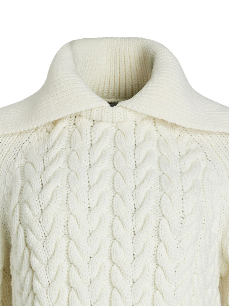 PATOU sailor cable-knit sweater outlook