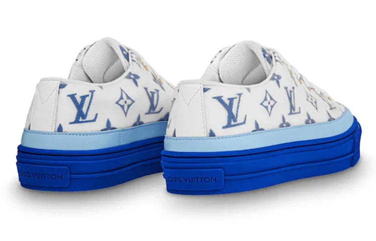 (WMNS) LOUIS VUITTON LV Stellar Low-Top Sneakers White/Blue 1A65U - 4