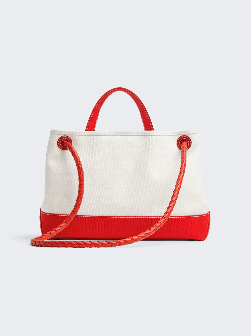 Andiamo Canvas Bag White And Red - 3