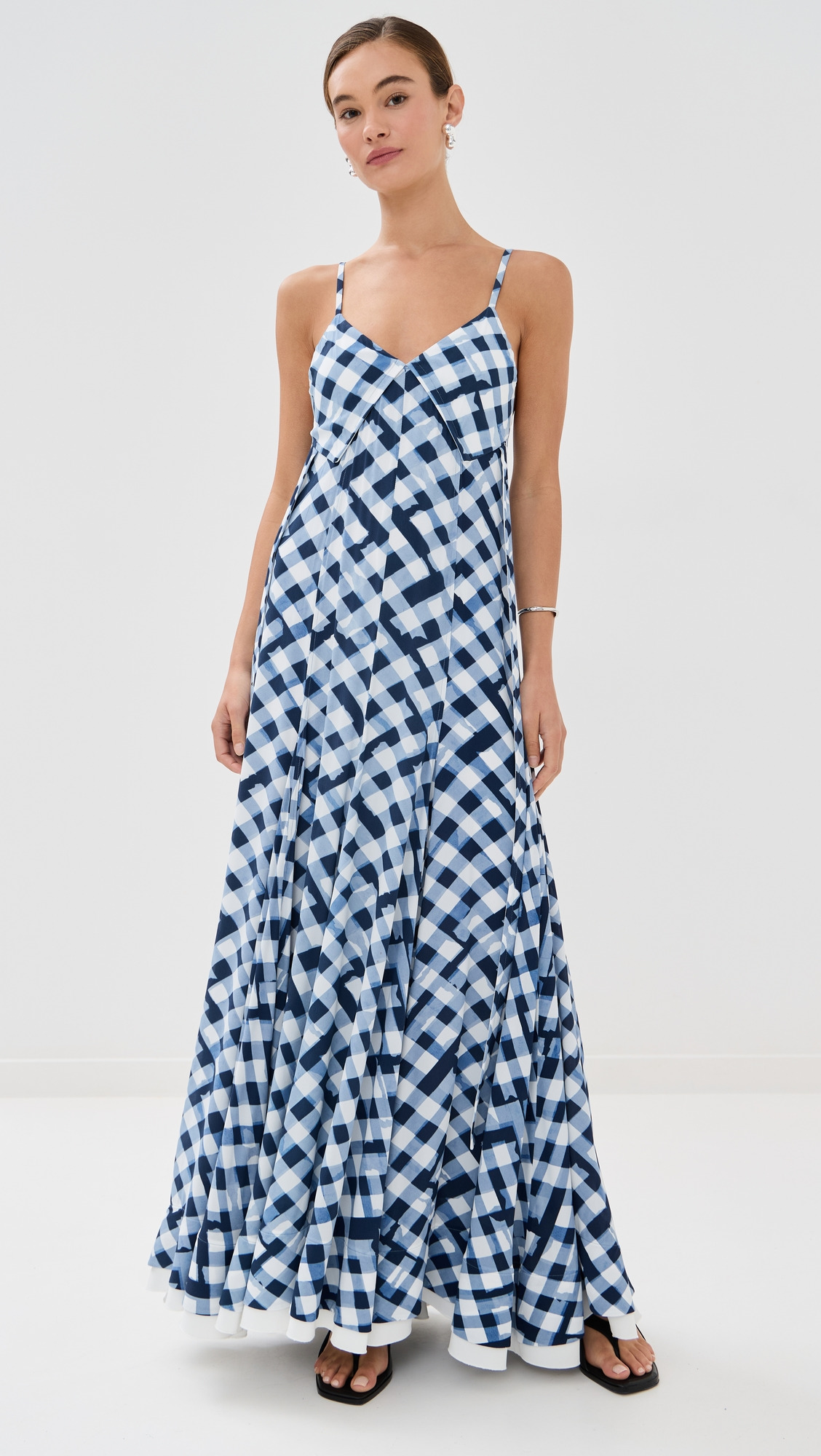 June Dress In Printed Crepe De Chine - 6