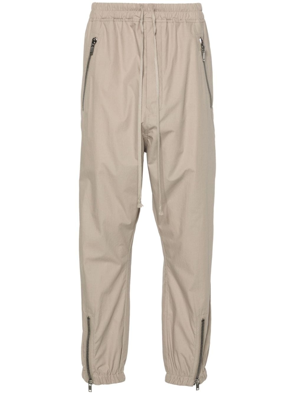 tapered organic cotton track pants - 1