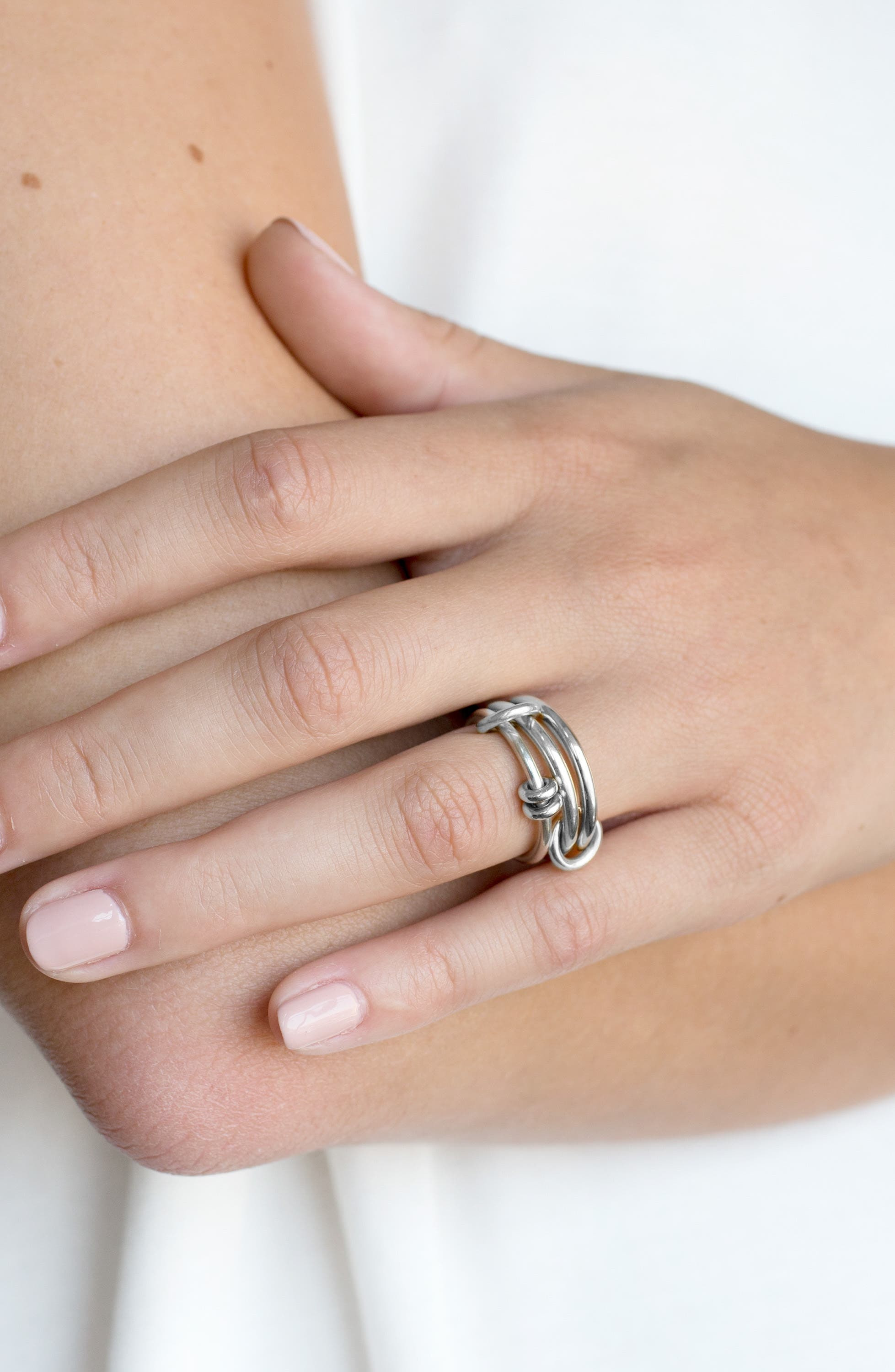 Spinelli Kilcollin Ranath Sterling Silver Linked Stack Ring at Nordstrom - 3