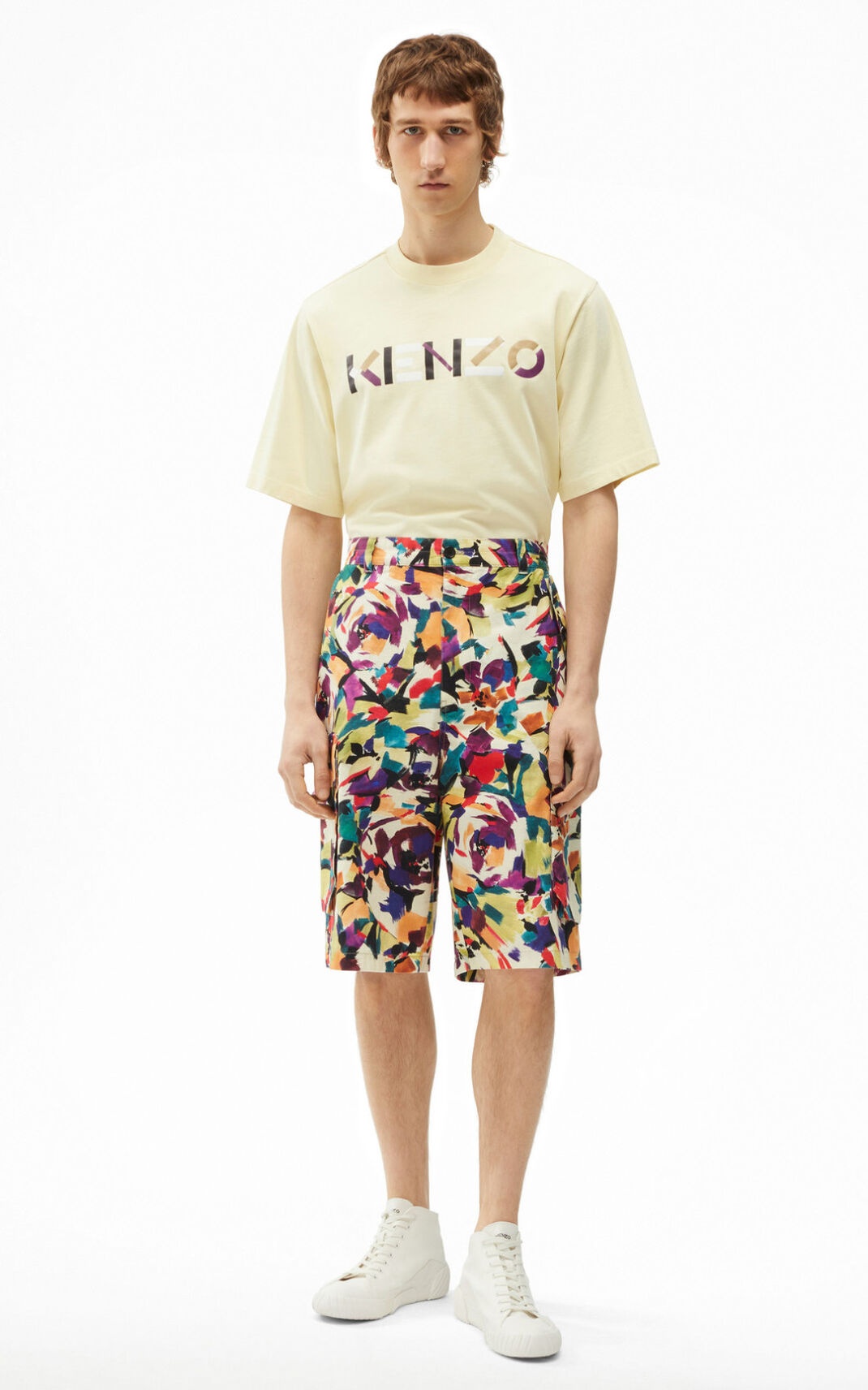 'Archive Floral' cargo shorts - 2