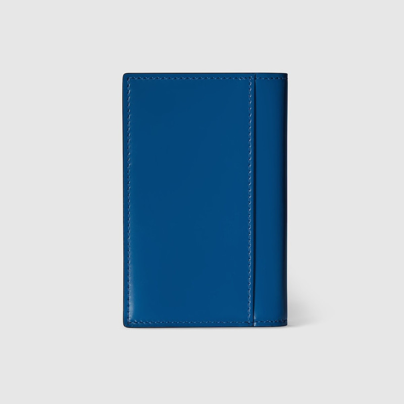 Bi-fold embossed card case 4