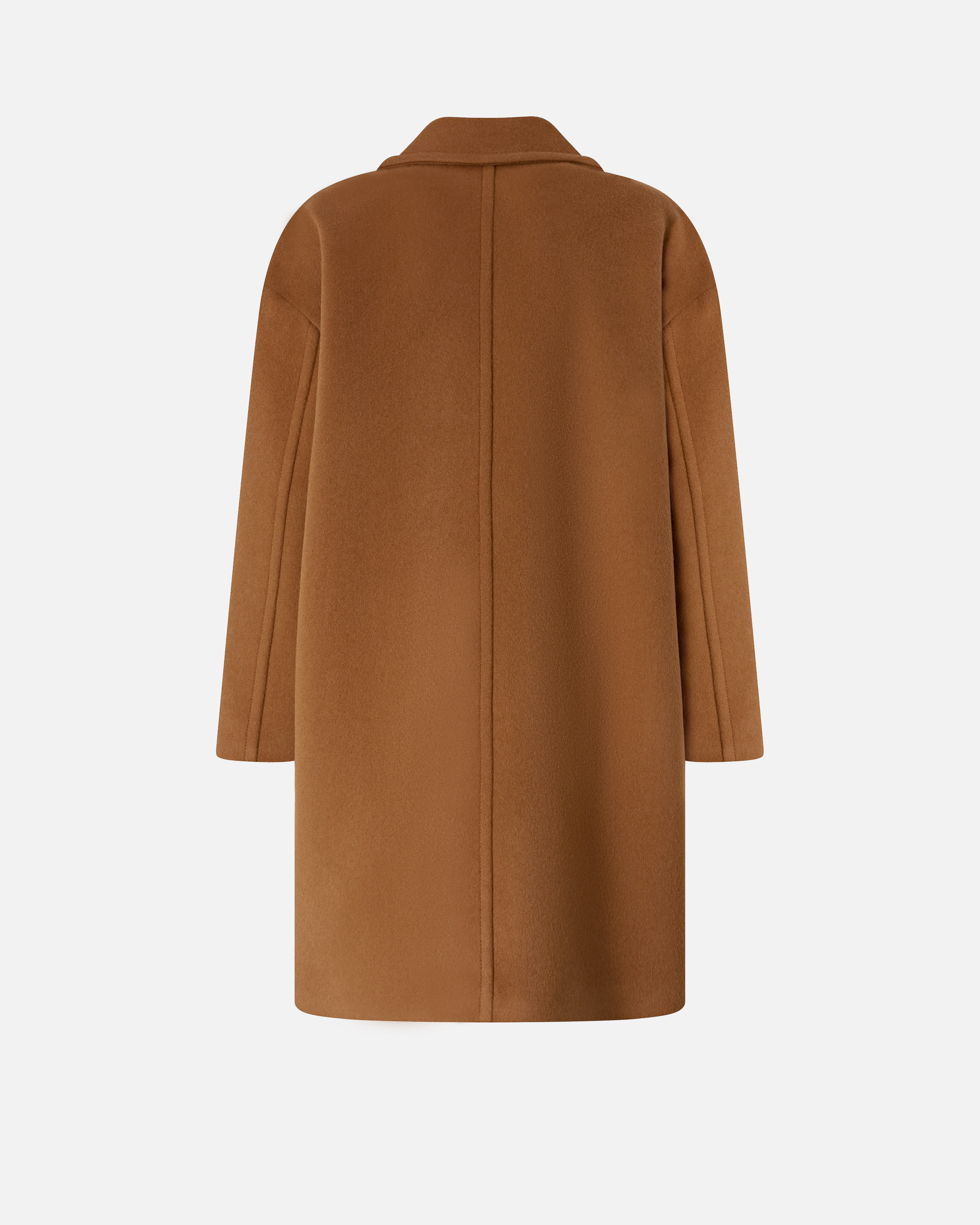 SINGLE-BREASTED WOOL-BLEND CLOTH COAT - 6