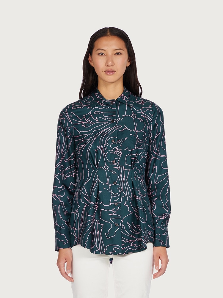 PRINTED SILK SHIRT - 2