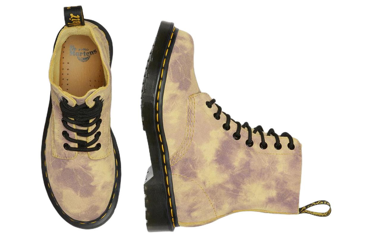 (WMNS) Dr. Martens 1460 Pascal Tie Dye Leather Lace Up Boots 'Burnt Yellow' 27962745 - 4