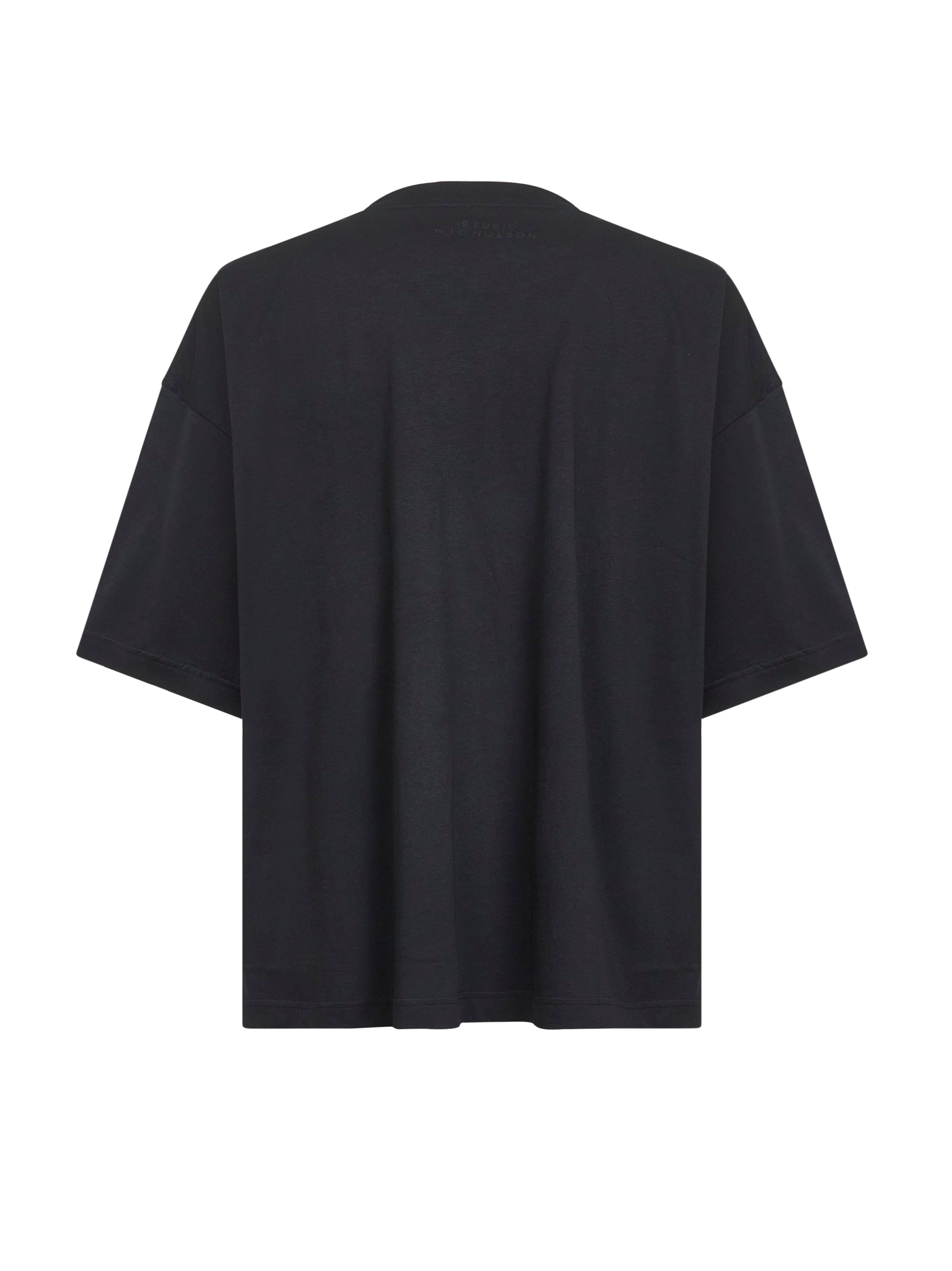 Black cotton jersey Piu T-shirt - 2