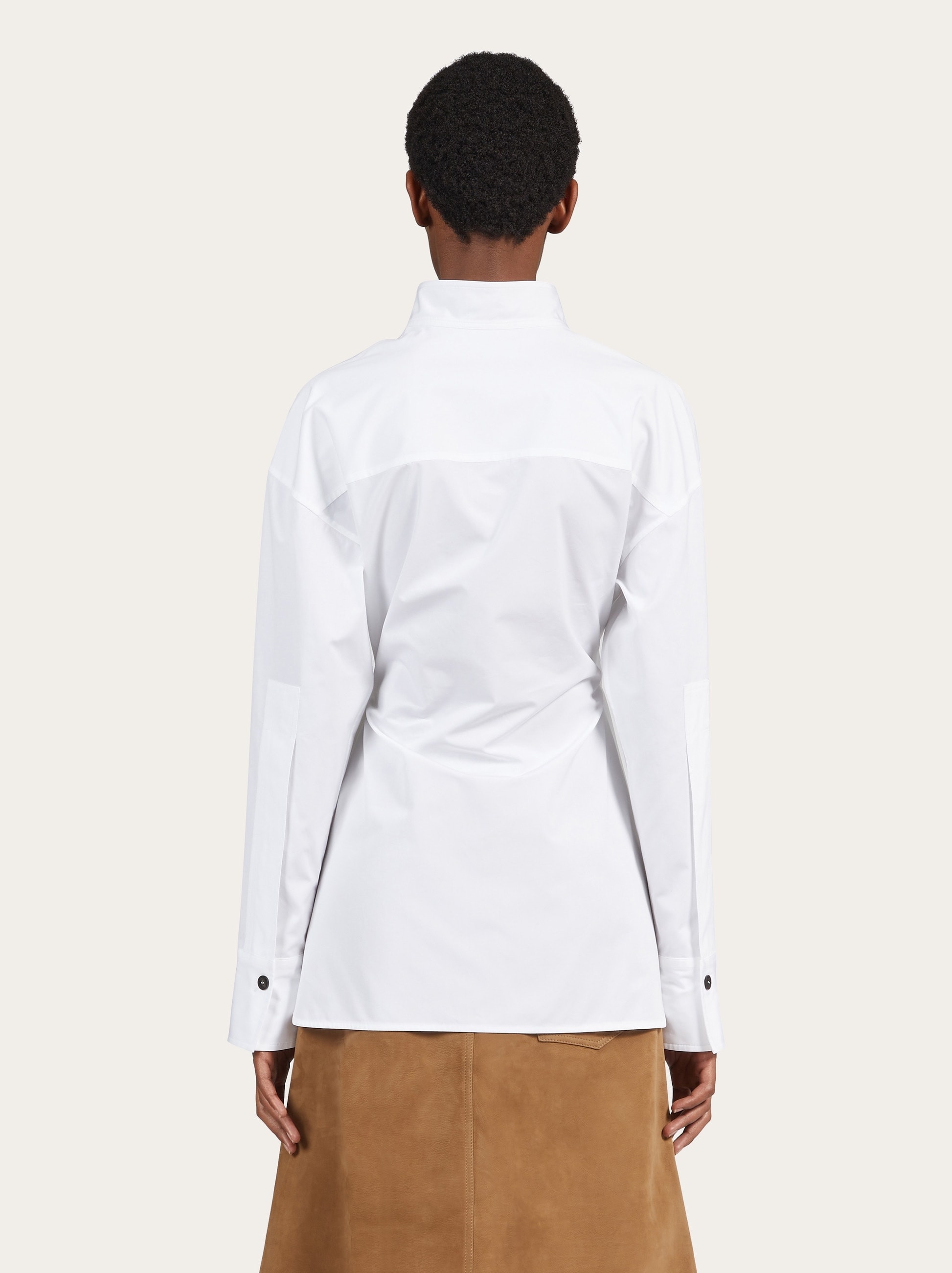 Asymmetric cotton shirt - 3