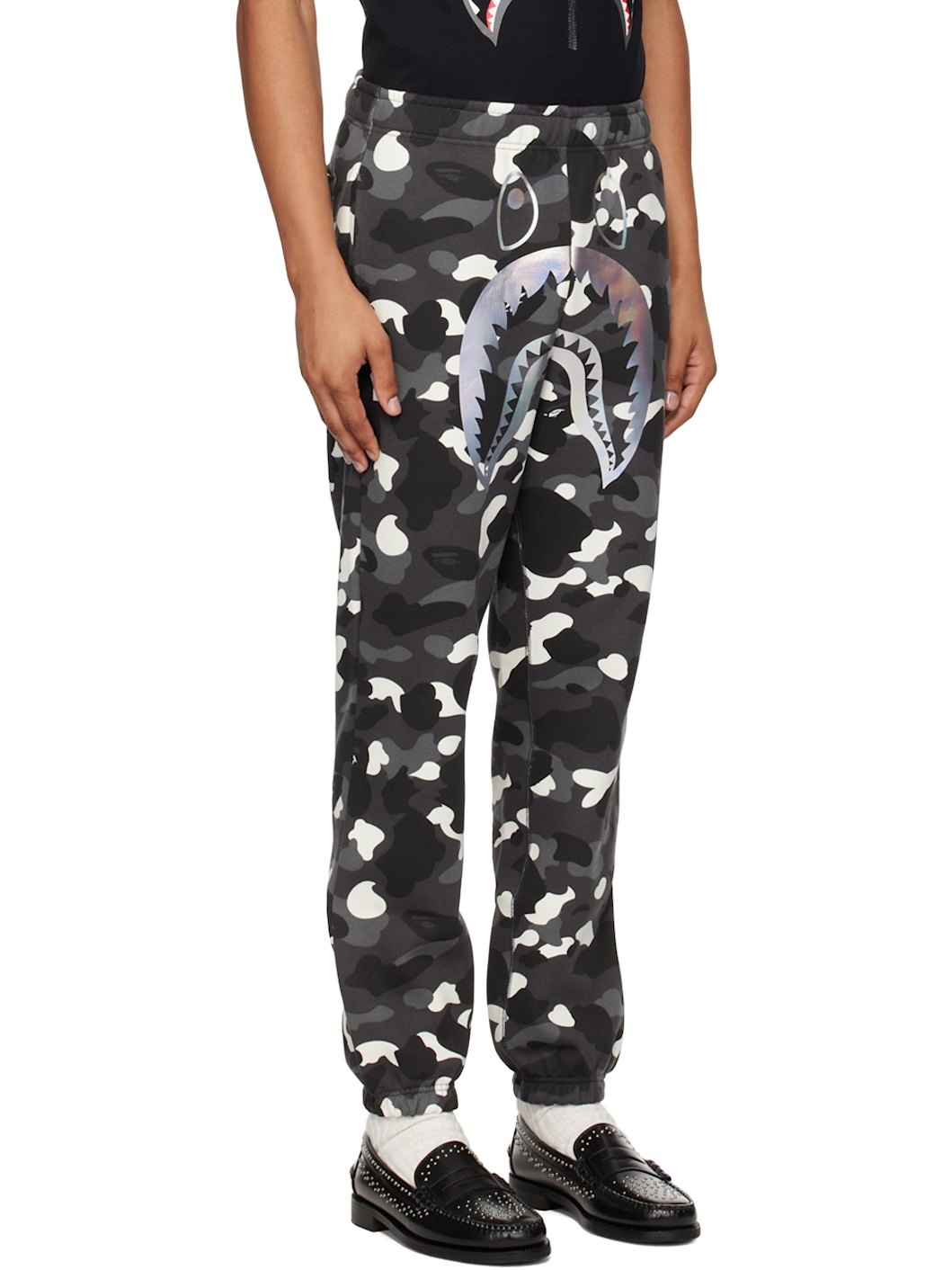 Black City Camo Shark Sweatpants - 2