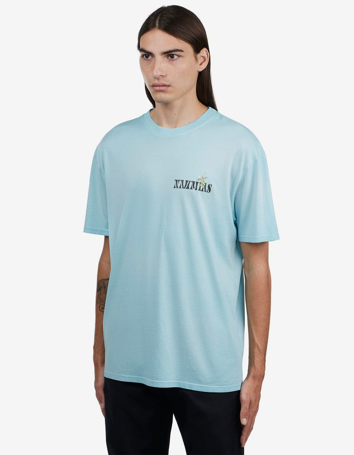 Nahmias Blue Hummingbird Print T-Shirt - 2