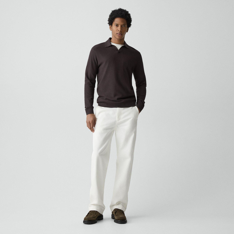 Theory Soris Polo Shirt in Light Bilen outlook