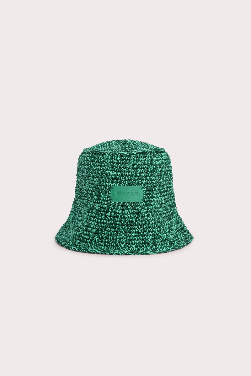 BY FAR ROBBIE CLOVER GREEN COTTON MELANGE outlook