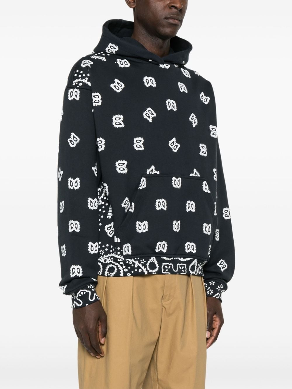 bandana-print hoodie - 3