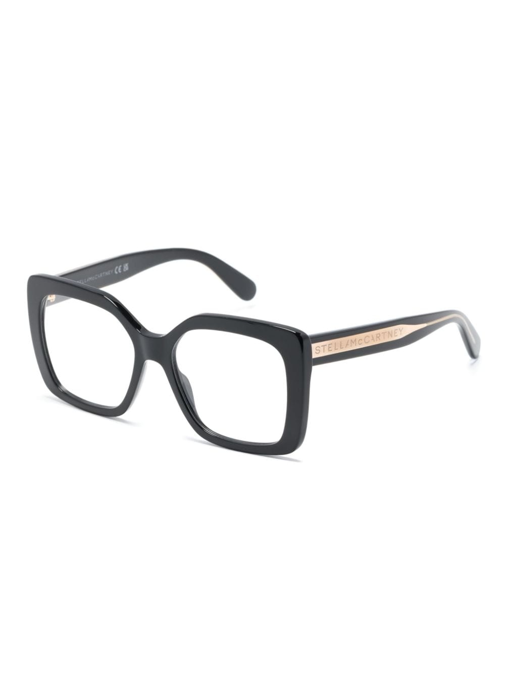 logo-engraved square-frame glasses - 2
