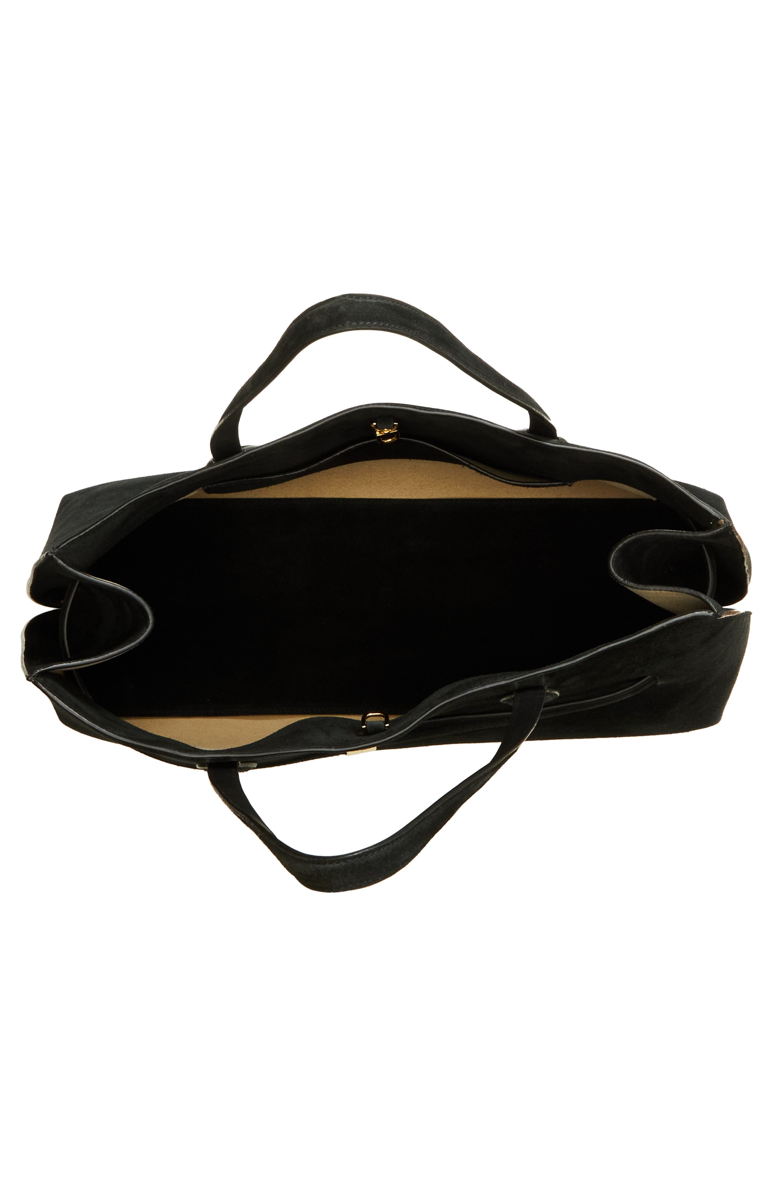 TOTEME Lounge Belted Suede Tote in Black at Nordstrom - 5