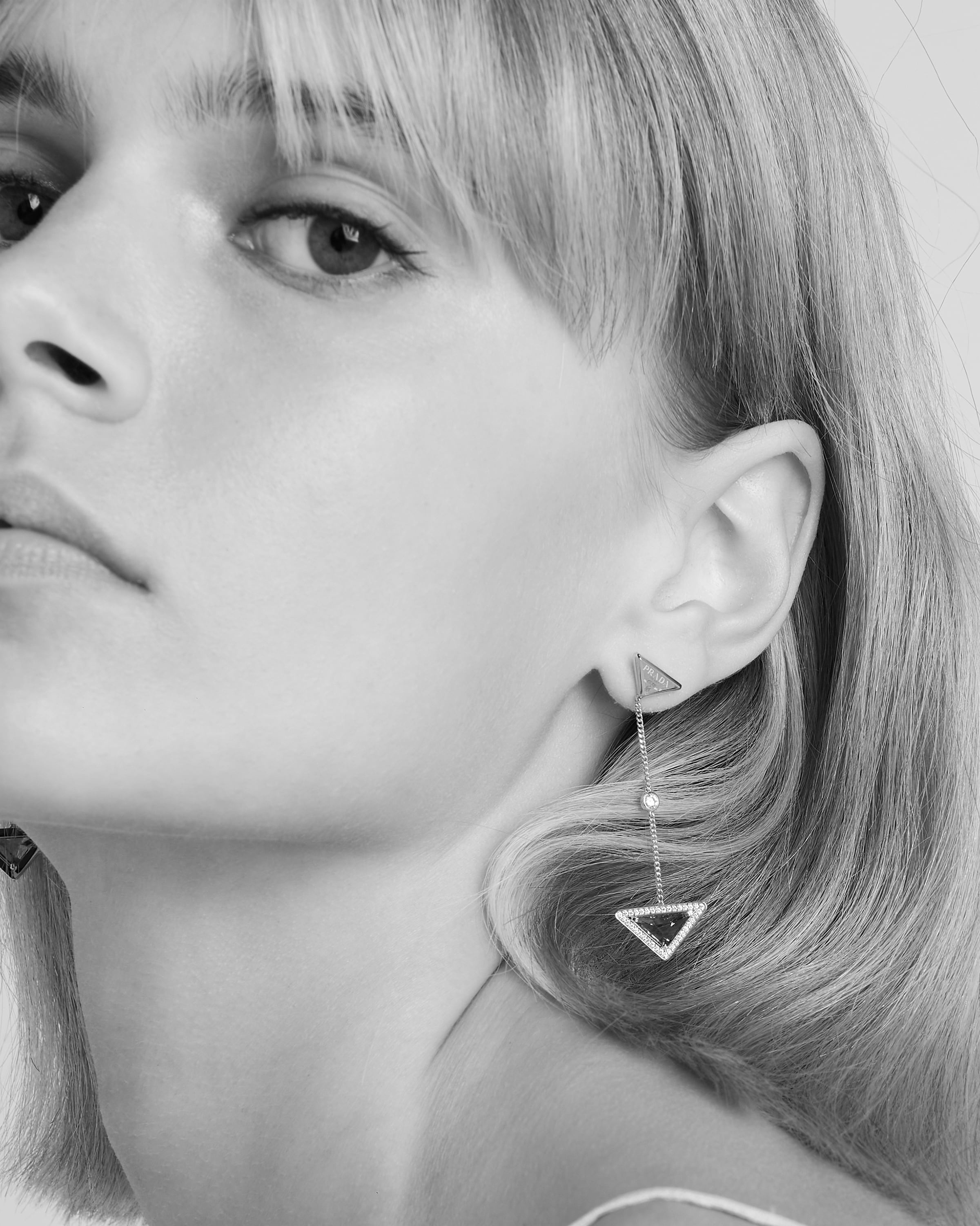 Eternal Gold drop earrings in yellow gold with diamonds and amethyst - 6