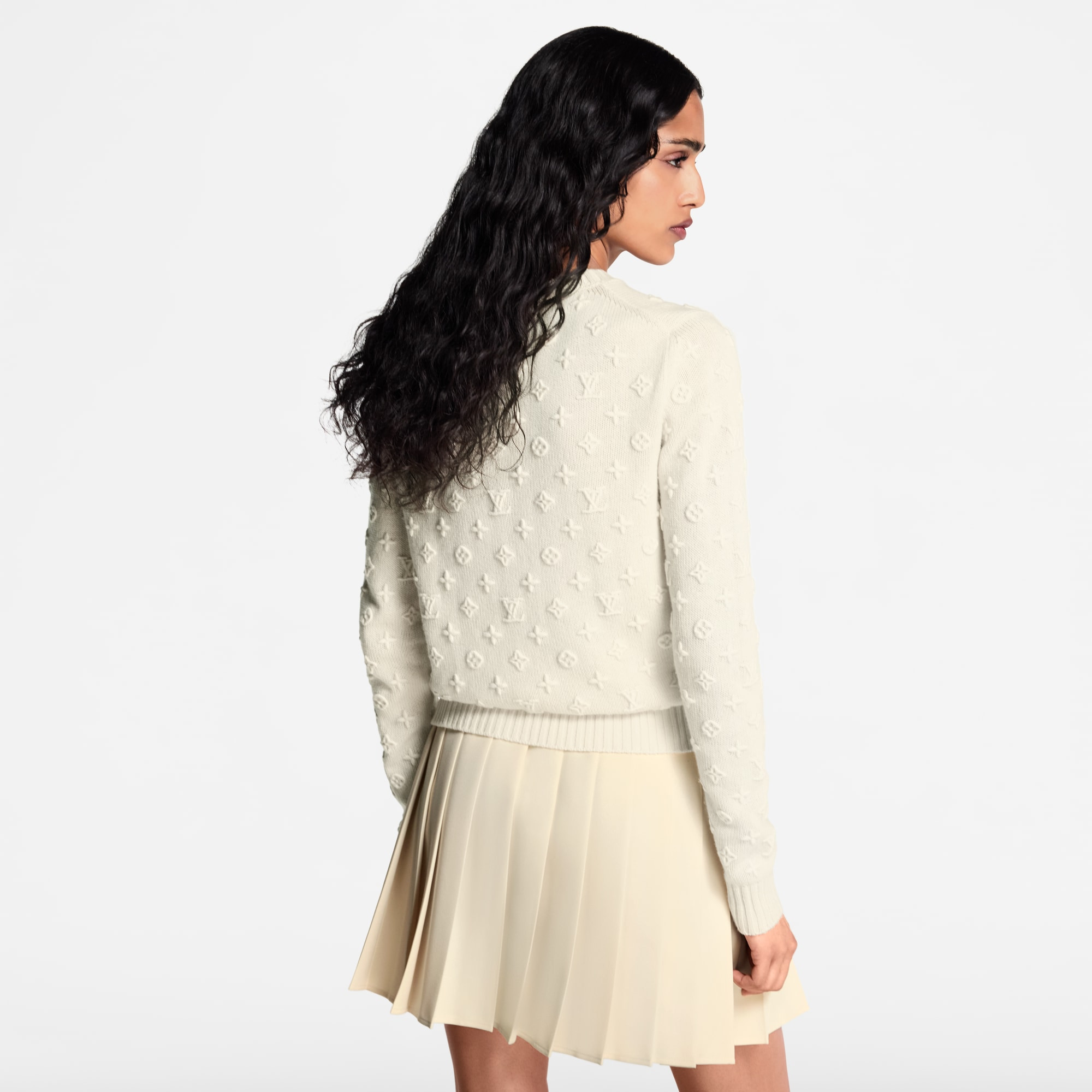 3D Monogram Knit Pullover - 7