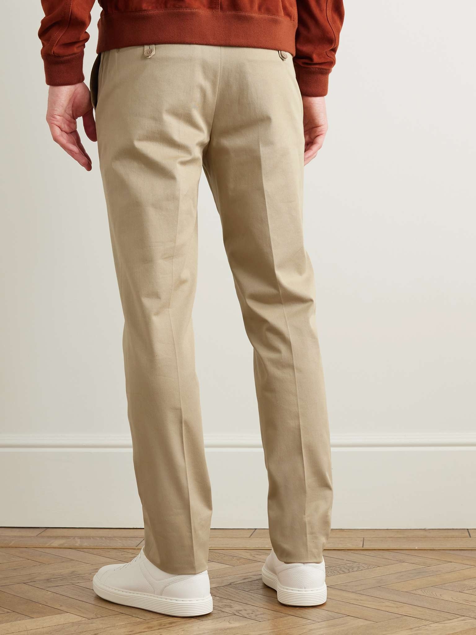 Straight-Leg Stretch-Cotton Twill Chinos - 4