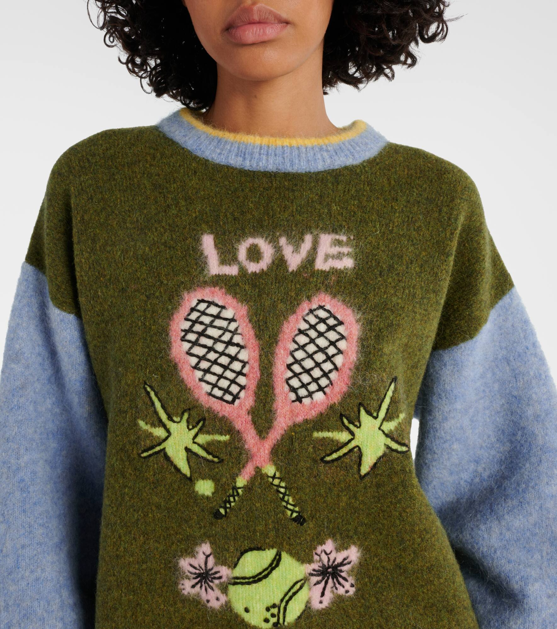 Anouk wool, alpaca, and mohair-blend sweater - 4