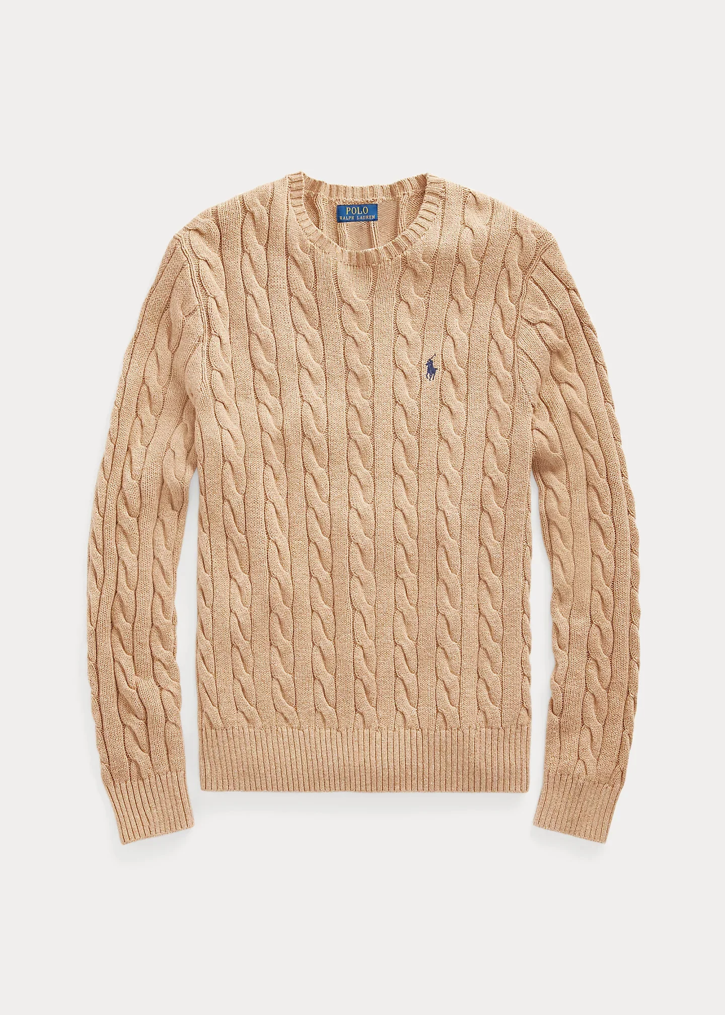 Cable-Knit Cotton Sweater - 1